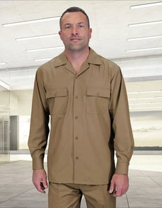 Statement Men's 2 Piece 100% Wool Walking Suit - Pleated Wide Leg Pants