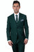 Stacy Adams Men's Hunter Green Basic Vested Suit - USA Men's Outlet