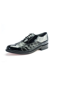 "Hornback Lace" Black Stacy Baldwin Tuxedo Shoes