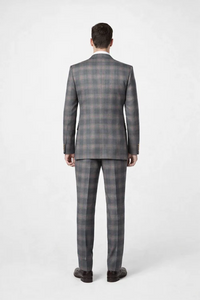 Suits With Baggy Pleated Pants - Wide Leg Pants 100% Wool - Classic Fit Single Breast Lapel Vest by Rossiman