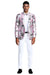 Tailored Titillating Tazio: Slim Fit Paisley Prom Tuxedo Jacket - Pink & Black - USA Men's Outlet