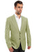 Tailoring Men's Mint Green Linen Two Button Blazer by Tazio Tailoring - USA Men's Outlet