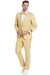 "Tazio Dijon Yellow Men's One-Button Shawl Lapel Wedding Suit" - USA Men's Outlet