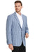 "Tazio Men's Blue Windowpane Sport Coat: Perfect for Business or Casual" - USA Men's Outlet