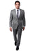 Tazio Men's Earth Tan Slim Fit Sharkskin Suit - USA Men's Outlet