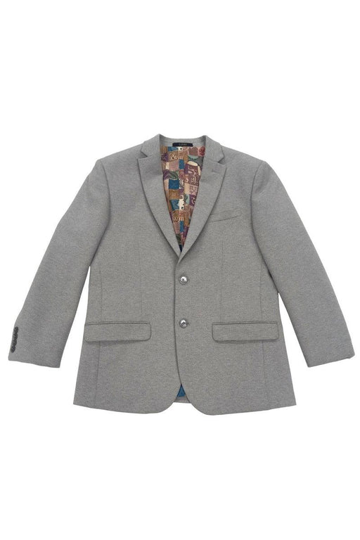 "Tazio Men's Slim-Fit Ultra Stretch Travel Blazer - Light Grey" - USA Men's Outlet