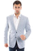 Tazio Men's Summer Seersucker Blazer - Blue Two-Button Sport Coat - USA Men's Outlet