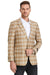 "Tazio Mens Slim Fit Glen Plaid Business Casual Sport Coat" - USA Men's Outlet