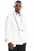 Tazio White Paisley Smoking Jacket: Slim Fit Double Breast Prom & Wedding Tuxedo - USA Men's Outlet