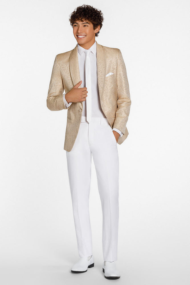 "Night Vine" Caramel Shawl Tuxedo Jacket (Separates)