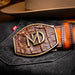 Marco Di Milano Texas Belt: Aged Brown Leather Luxury Shoe