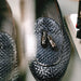 Zelli Tino Woven Calfskin Tassel Loafers | Italian Slip-On Shoes in Blue