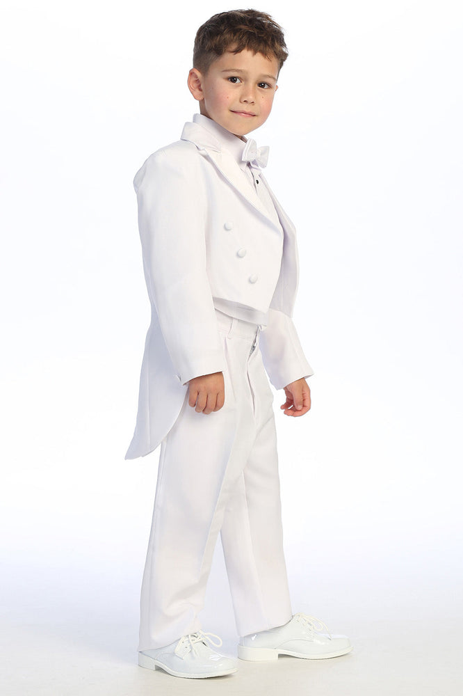 "Oliver" Kids White Peak Tuxedo Tail (5-Piece Set)