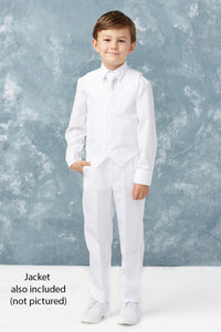 "Stanford" Kids White Suit 5-Piece Set
