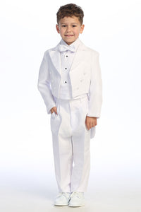 "Oliver" Kids White Peak Tuxedo Tail (5-Piece Set)