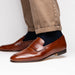 Zelli Tippa Italian Calfskin Penny Loafers, a Classic Cognac Slip-On