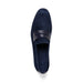 Zelli Tippa Suede and Calfskin Slip-On Penny Loafers in Navy