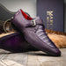 Marco_Di_Milano Toluca: Purple Leather Dress Shoe