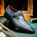 Marco Di Milano Toluca Rustic Blue Leather Shoe