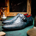 Marco Di Milano Toluca Rustic Blue Leather Shoe