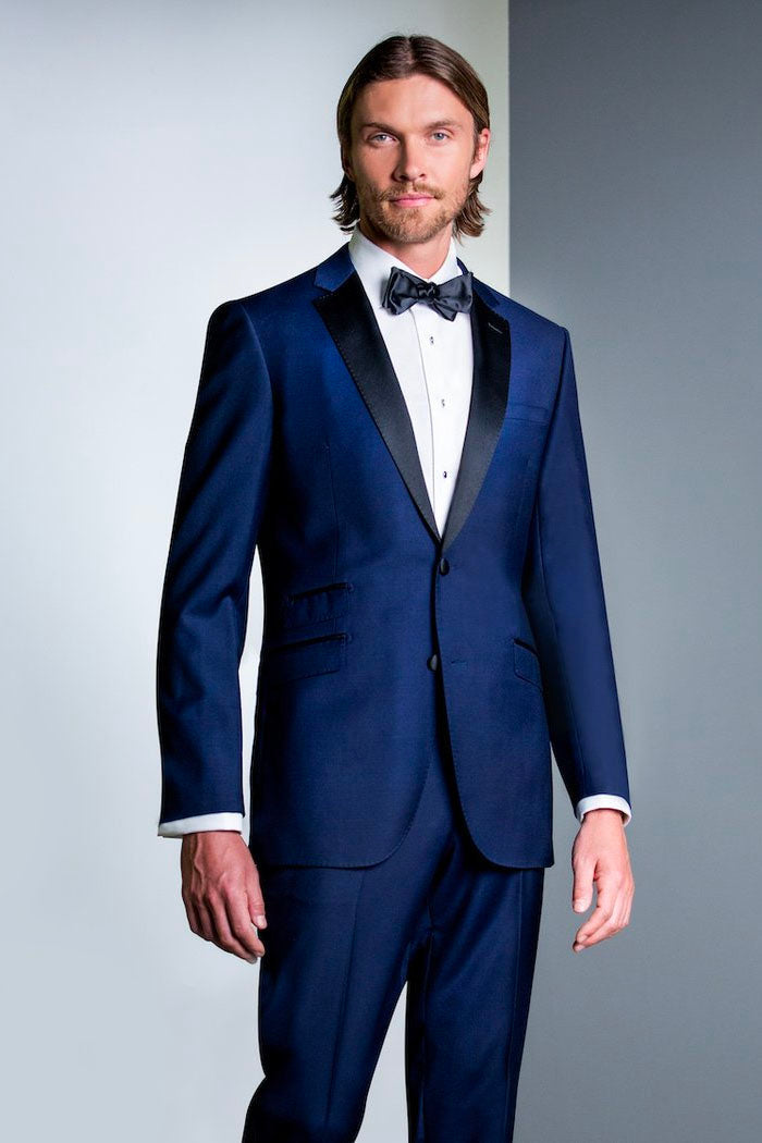 "Trend" Blue 2-Button Notch Tuxedo (2-Piece Set)