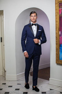 "Trend" Blue 2-Button Notch Tuxedo (2-Piece Set)