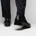 Zelli Tuscany Genuine Caiman Crocodile Penny Loafer in Black
