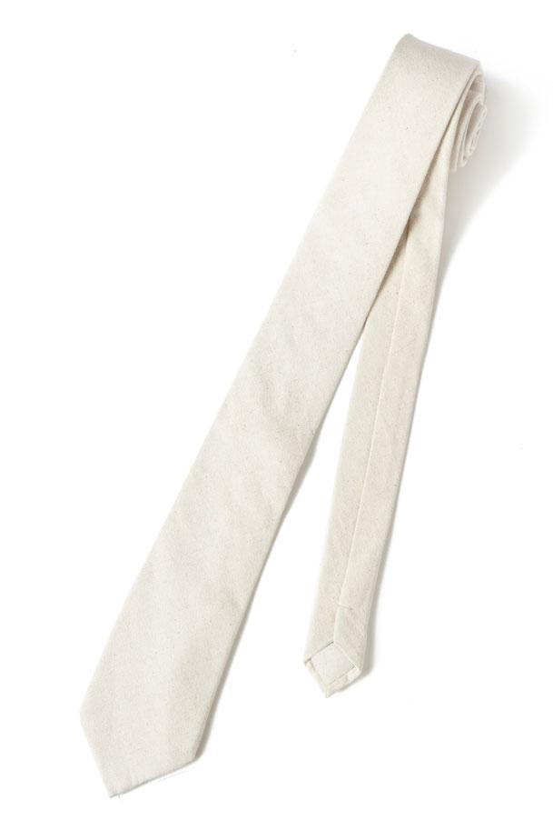 Beige Linen Necktie