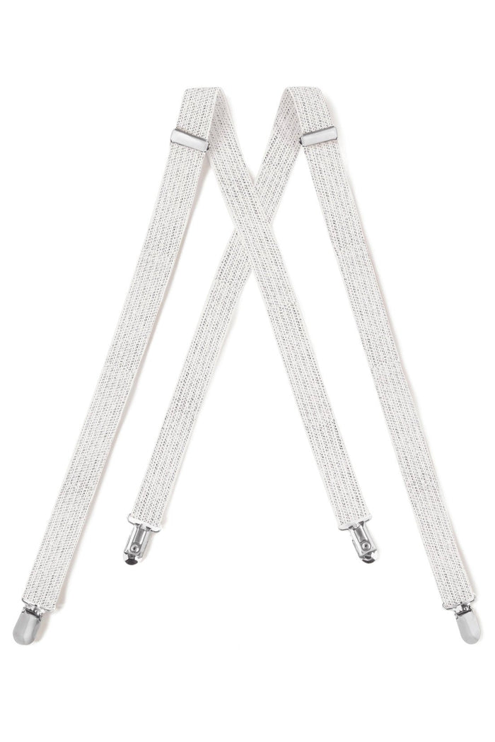"Silver Metallic" Suspenders