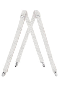 "Silver Metallic" Suspenders