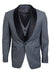 Men's Grey Stacy Adams 1-Button Shawl Lapel Tuxedo Vest
