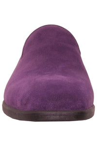 "Chelsea" Purple Suede Tuxedo Shoes