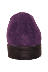 "Chelsea" Purple Suede Tuxedo Shoes