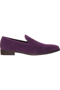 "Chelsea" Purple Suede Tuxedo Shoes