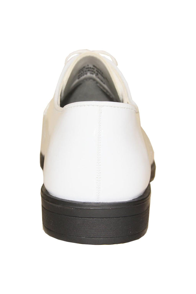 "Sarno" White Vangelo Tuxedo Shoes