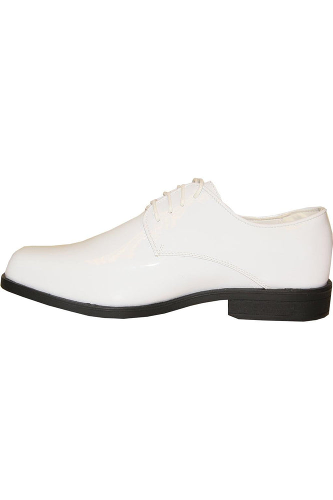"Sarno" White Vangelo Tuxedo Shoes