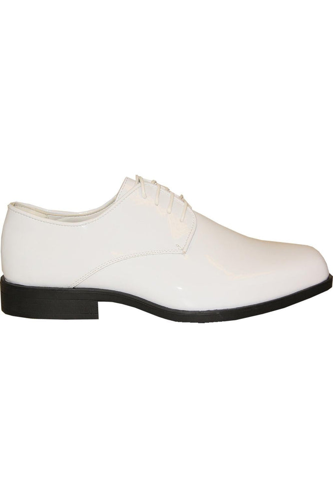 "Sarno" White Vangelo Tuxedo Shoes