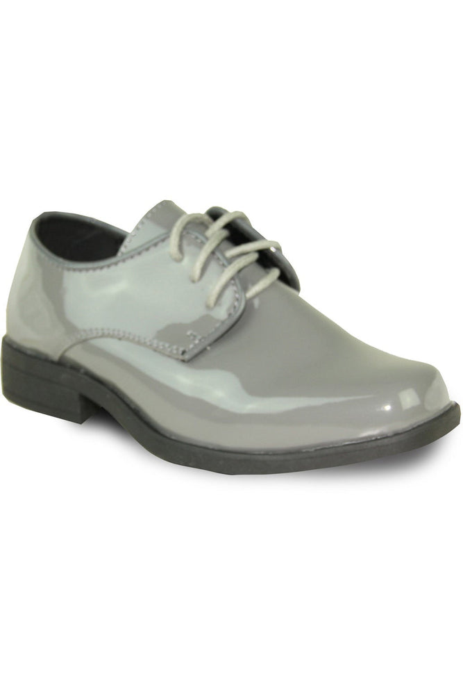 "Sarno" Kids Grey Tuxedo Shoes