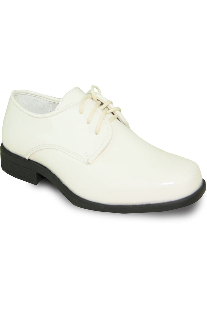 "Sarno" Kids Ivory Tuxedo Shoes