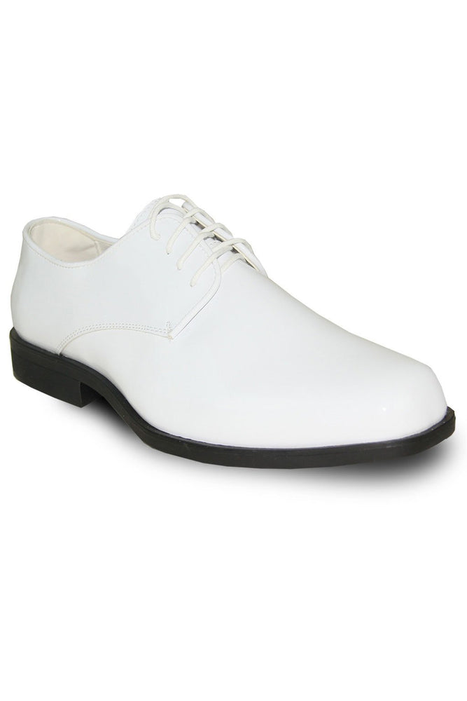 "Sarno" White Vangelo Tuxedo Shoes