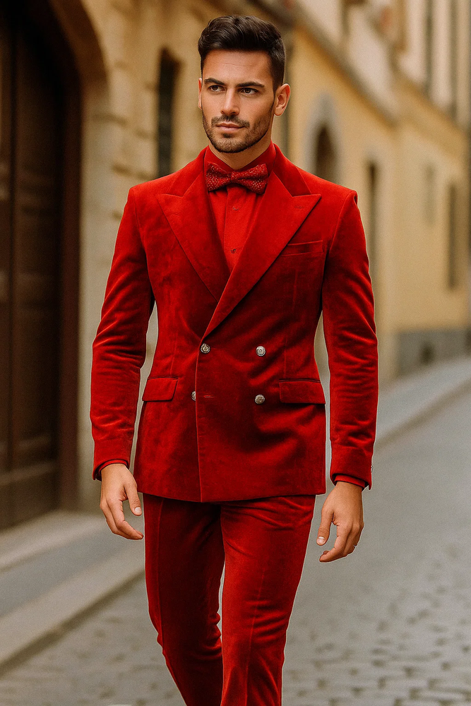 velvet-suits-double-breasted-suits-4-button-slim-fit-suit-red