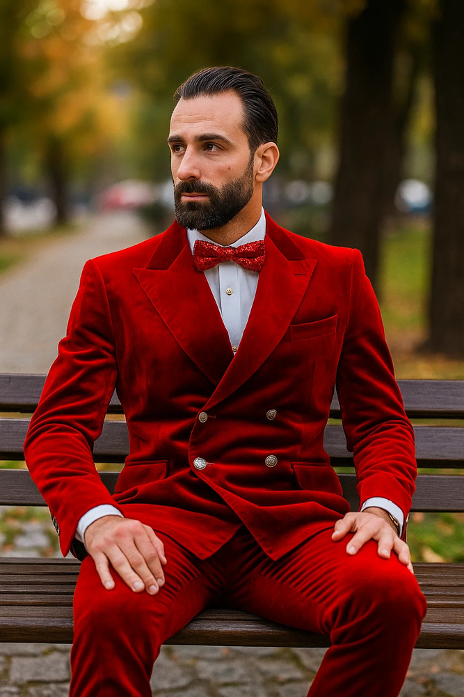 velvet-suits-double-breasted-suits-4-button-slim-fit-suit-red