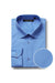 Verno Light Blue Classic Fit Spread Collar Dress Shirt - USA Men's Outlet