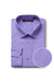 "Verno Mens Classic Spread Collar Dress Shirt in Lavender" - USA Men's Outlet