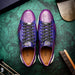 Marco Di Milano Verona Purple Leather Loafers