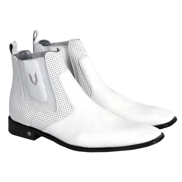 Vestigium Cat Shark Chelsea Boots White - White