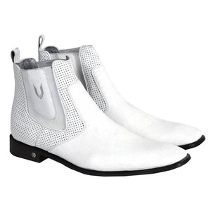 Vestigium Cat Shark Chelsea Boots White - White