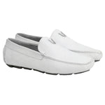 Vestigium Cat Shark Driving Loafers White - White Cat Shark men's driving loafer