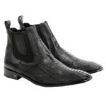 Vestigium Ostrich Leg Chelsea Boots Black - Black