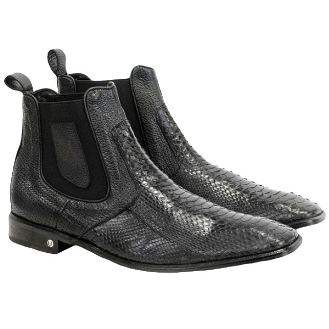 Vestigium Python Chelsea Boots Black - Black